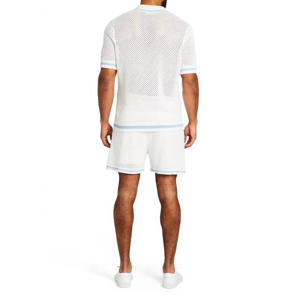 NEW SER.O.YA bruce crochet short in white/blue - Picture 2 of 3